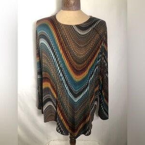 Womens Top. Multi Color. Stretchy. XXL